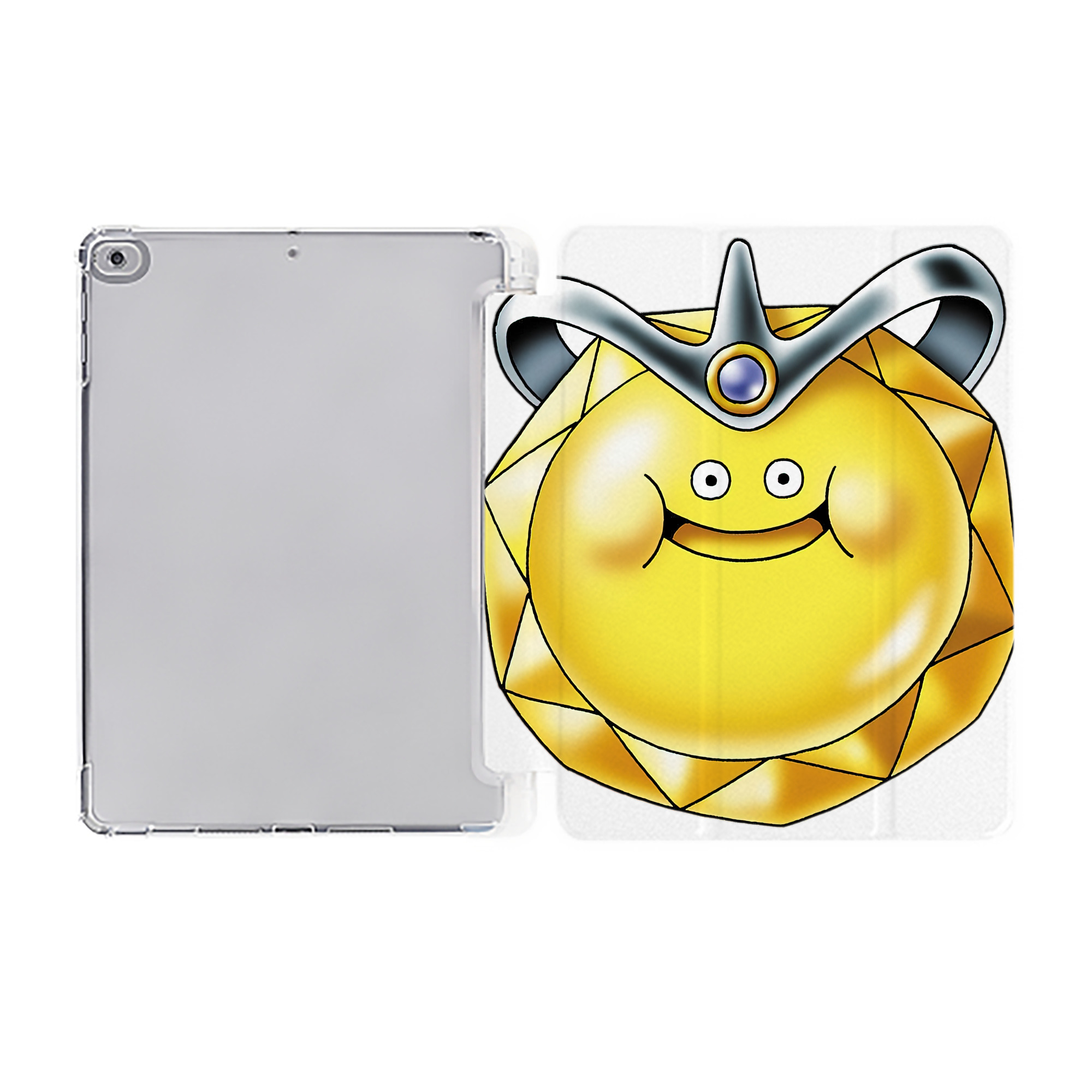 （画像用） ドラゴンクエスト Doragon Kuesuto Dragon Quest IPad ケース ペン収納付き 三つ折りスタンド PUレザー×シリコン 対応機種9.5/10.5/10.9インチ